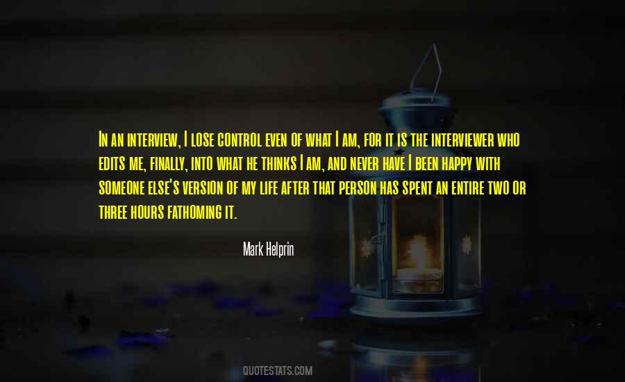 Who Is In Control Quotes #662736