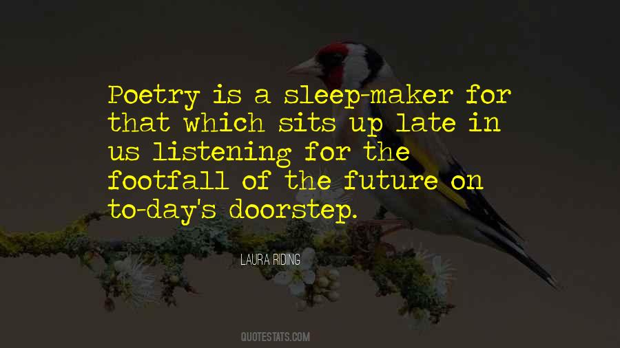 Poetry Sleep Quotes #1589503