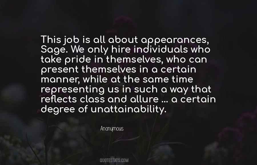Pride In A Job Well Done Quotes #715867