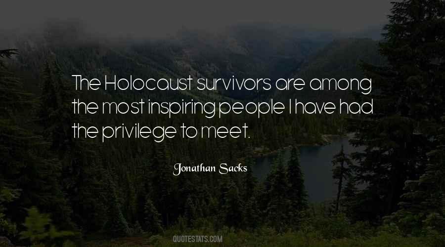 Quotes About Holocaust Survivors #203911