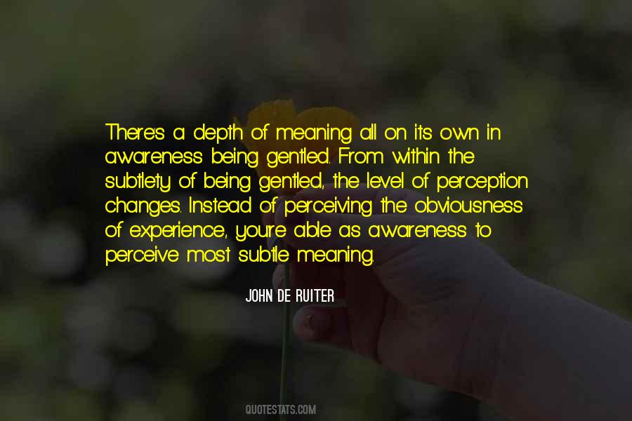 Perception Of Meaning Quotes #1338807