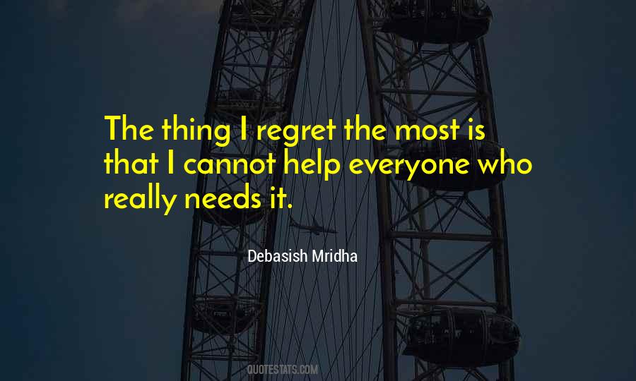 Regret Philosophy Quotes #1543213