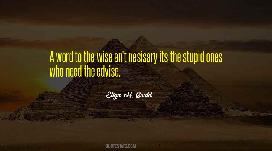 Wise Stupid Quotes #665007
