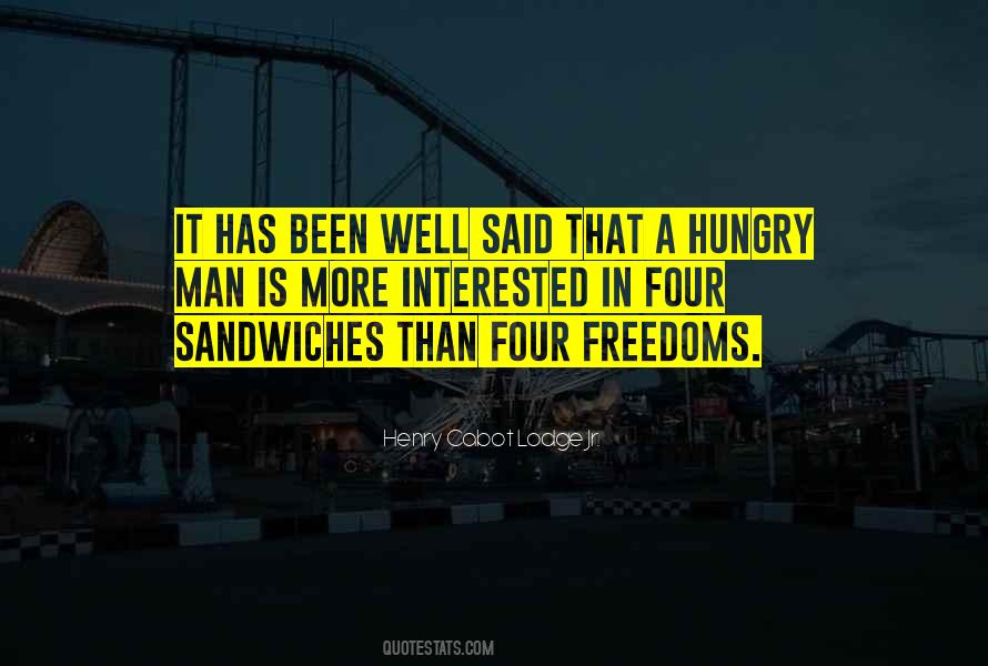 Quotes About A Hungry Man #347497