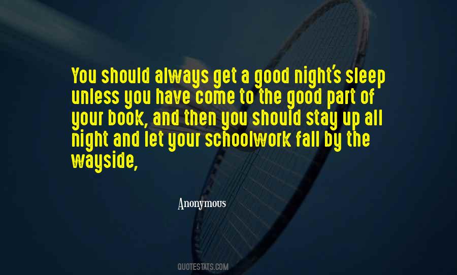 Good Night To You Quotes #1273674