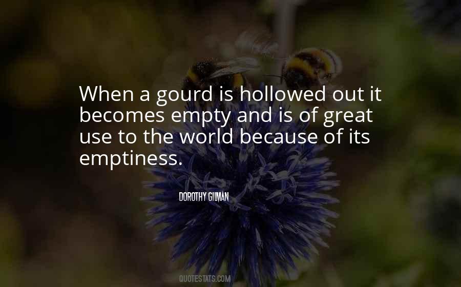 Quotes About Hollowed #1114879
