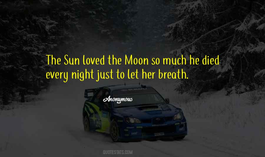 The Sun Loved The Moon So Much Quotes #866892