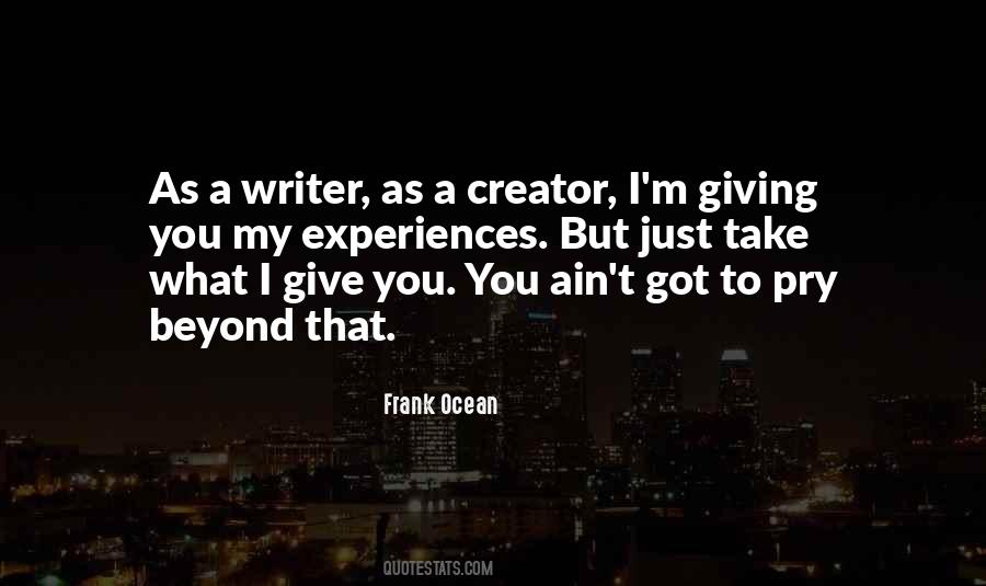 Quotes About A Creator #1794142