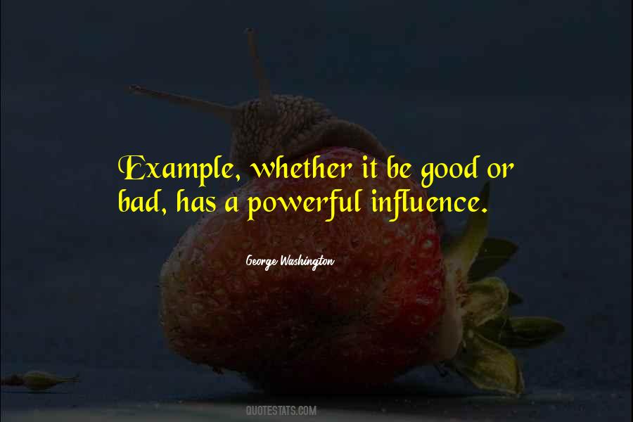 Be A Good Example Quotes #561708