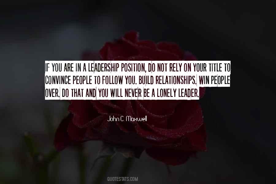 Leadership Is Not A Title Quotes #564340