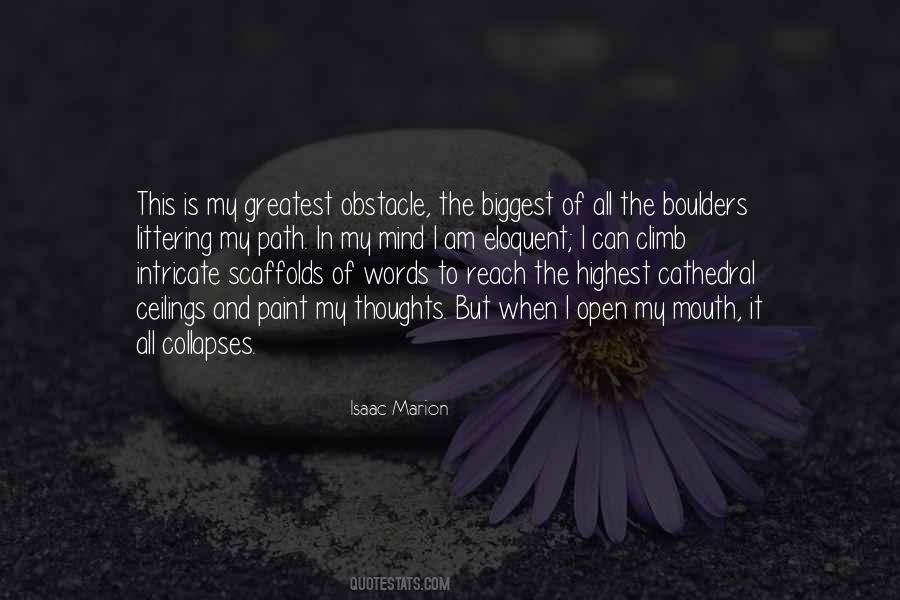 The Obstacle Is The Path Quotes #1755093