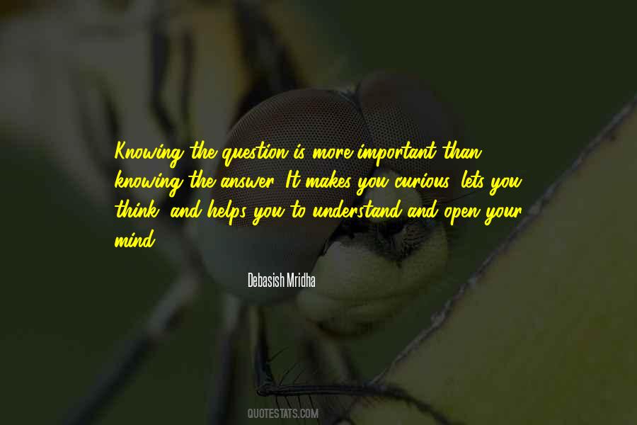 The More You Understand Quotes #924666