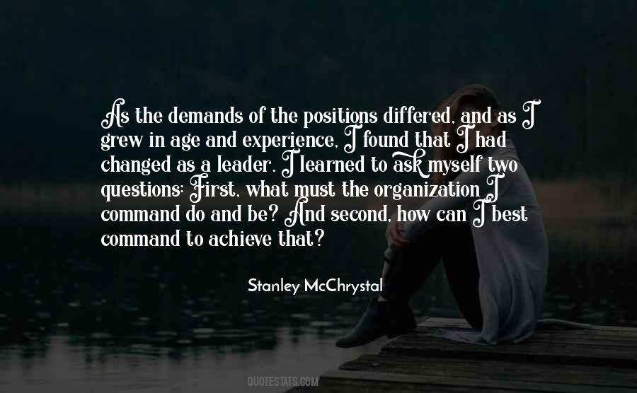 Quotes About Leadership And Experience #1130380