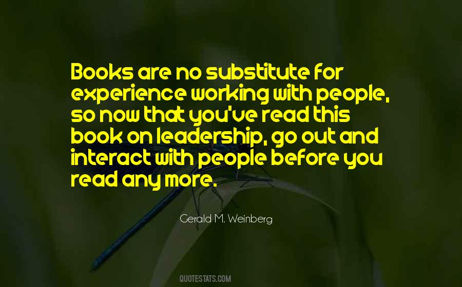 Quotes About Leadership And Experience #1249483