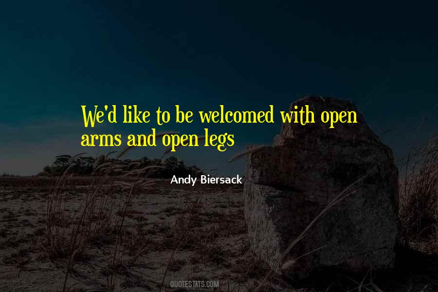 With Open Arms Quotes #4652