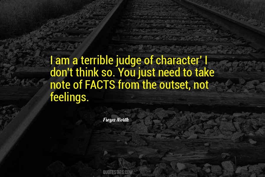 Judge Character Quotes #1036120