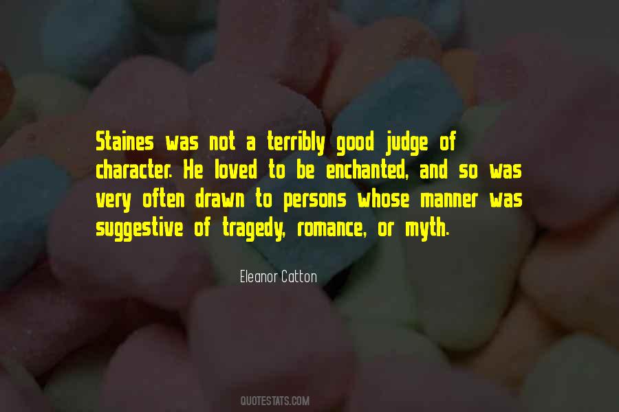 Judge Character Quotes #121970