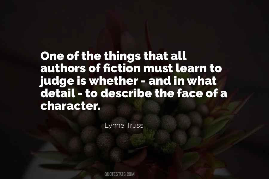 Judge Character Quotes #1376665
