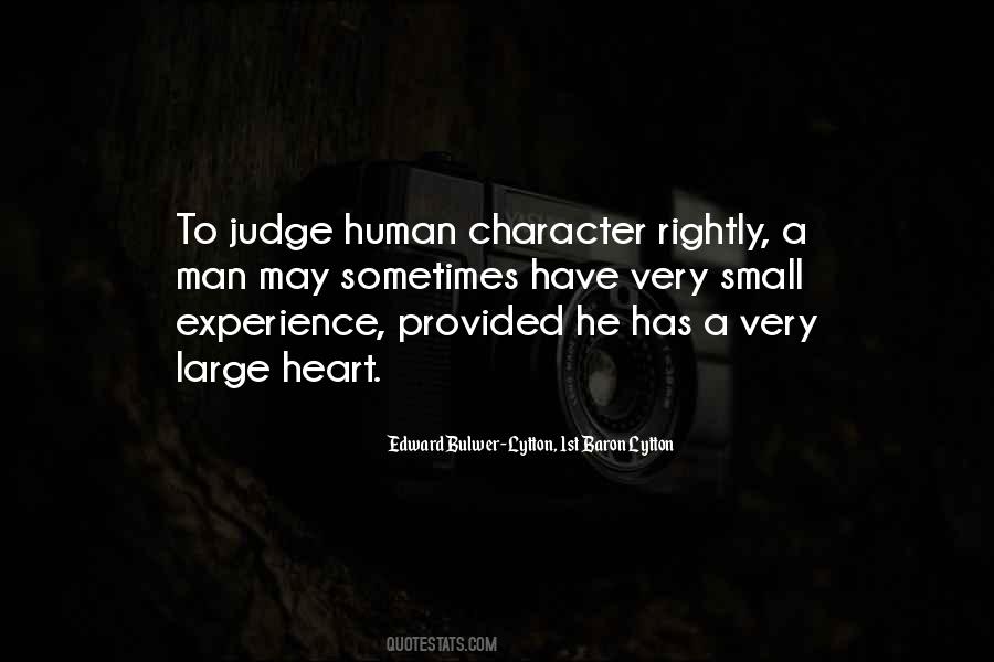Judge Character Quotes #281707