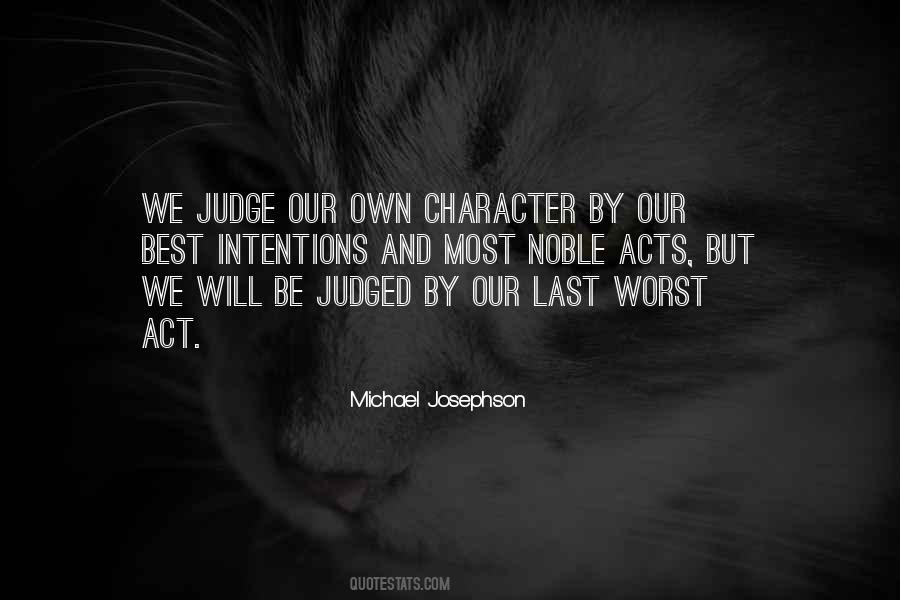 Judge Character Quotes #622617
