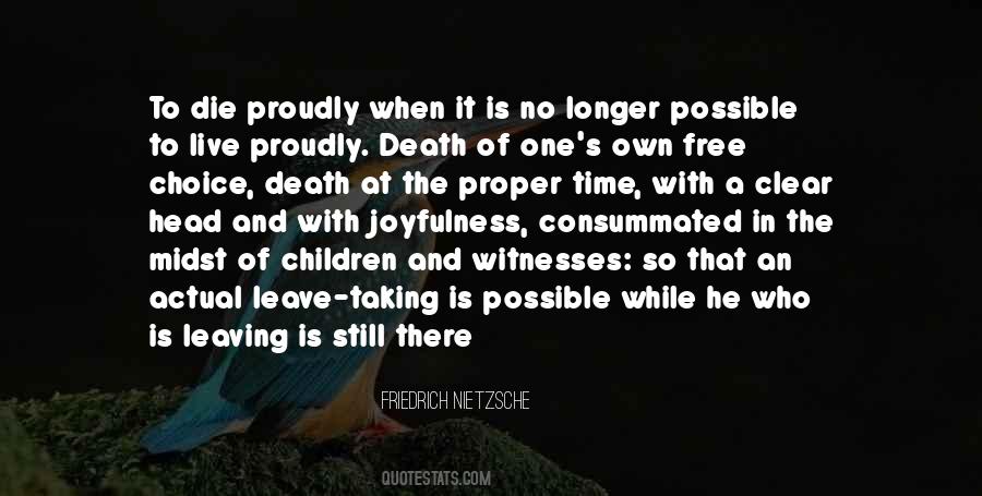 Leave To Live Quotes #598114