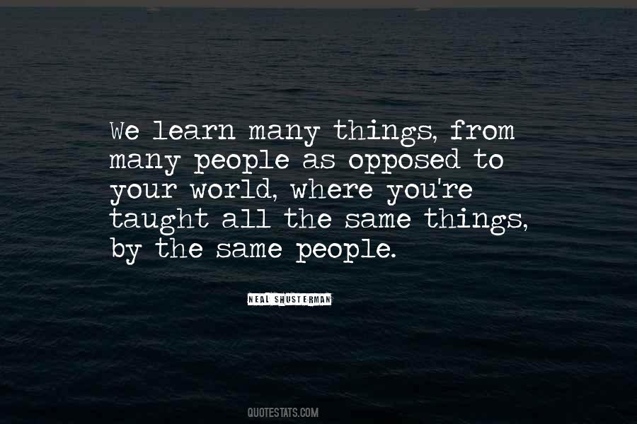Learn Many Things Quotes #1479345