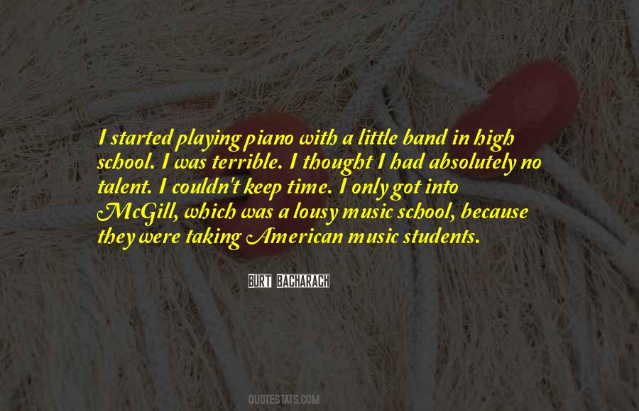 Quotes About Playing In A Band #1581112