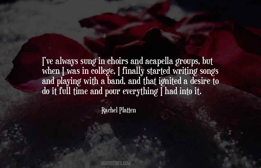 Quotes About Playing In A Band #637275