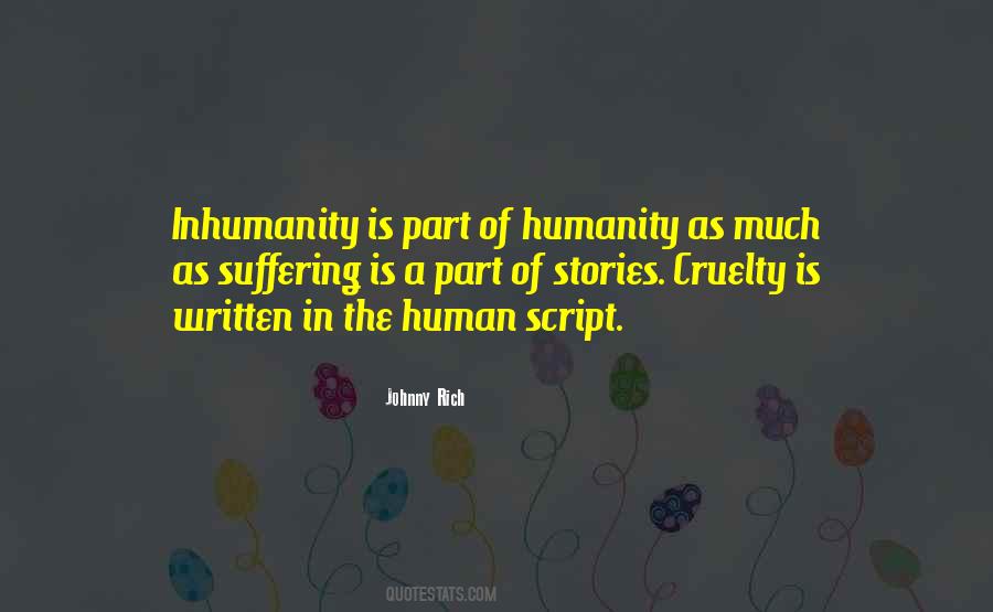 Humanity Suffering Quotes #271695