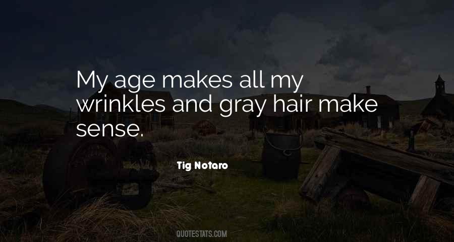 Wrinkles And Gray Hair Quotes #1412261
