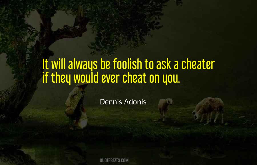 Cheating On Quotes #716134