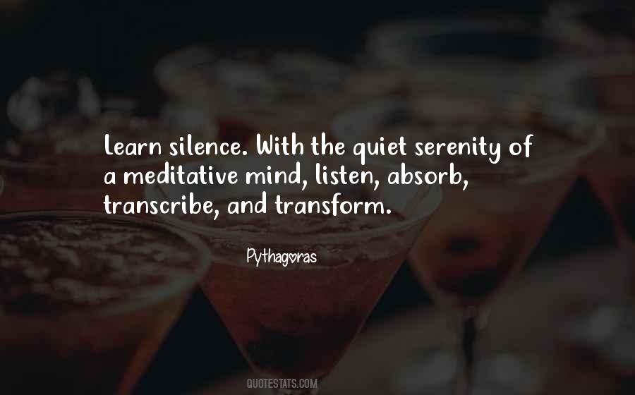 Listen Silence Quotes #1489355