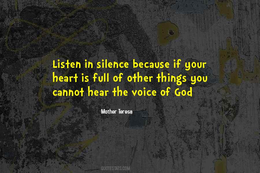 Listen Silence Quotes #282302