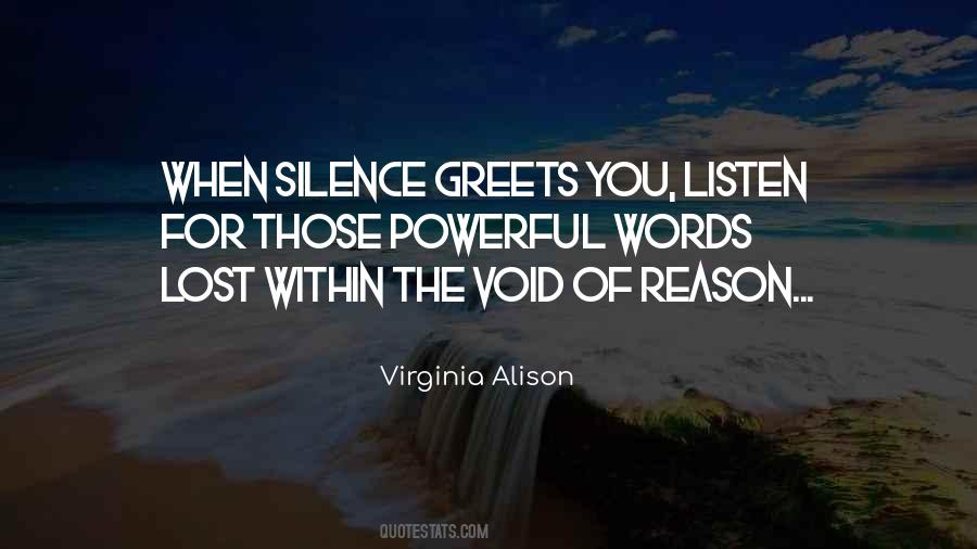 Listen Silence Quotes #716441