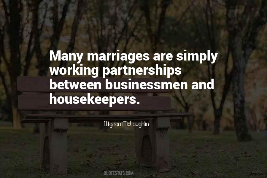 Partnership Marriage Quotes #1618557