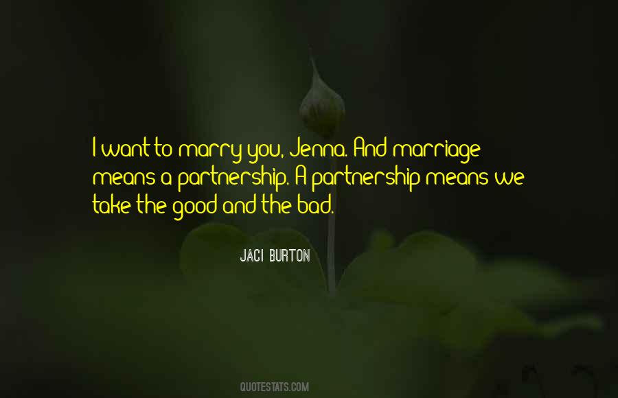 Partnership Marriage Quotes #1669132