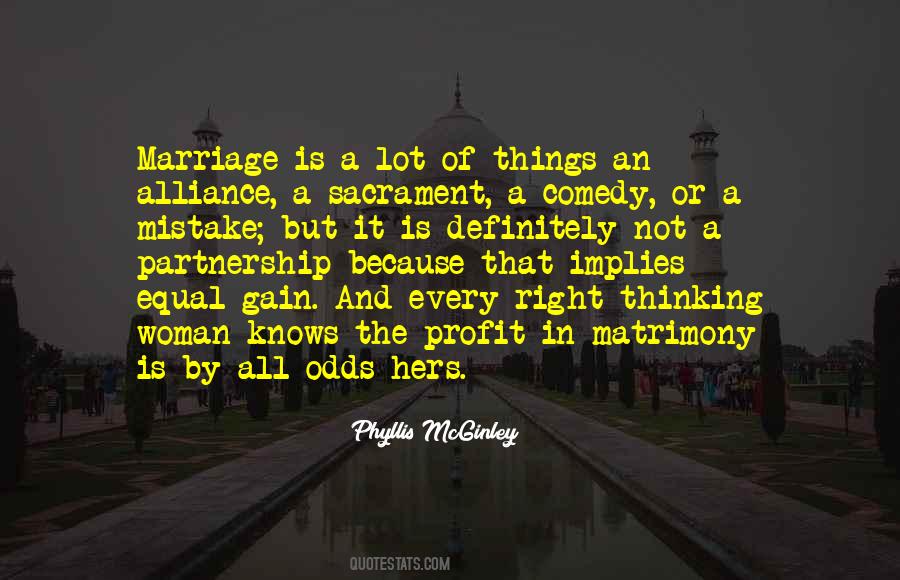 Partnership Marriage Quotes #236038