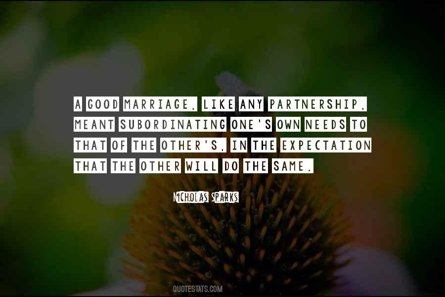 Partnership Marriage Quotes #929417
