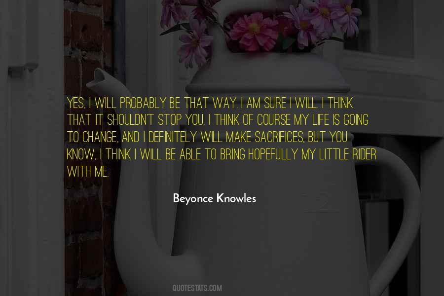 Quotes About Little Sacrifice #1971
