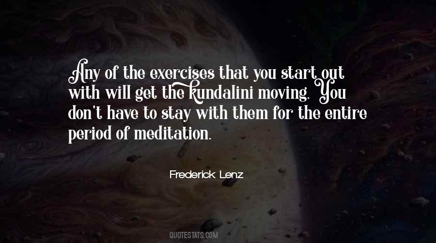 Exercise And Meditation Quotes #1318102