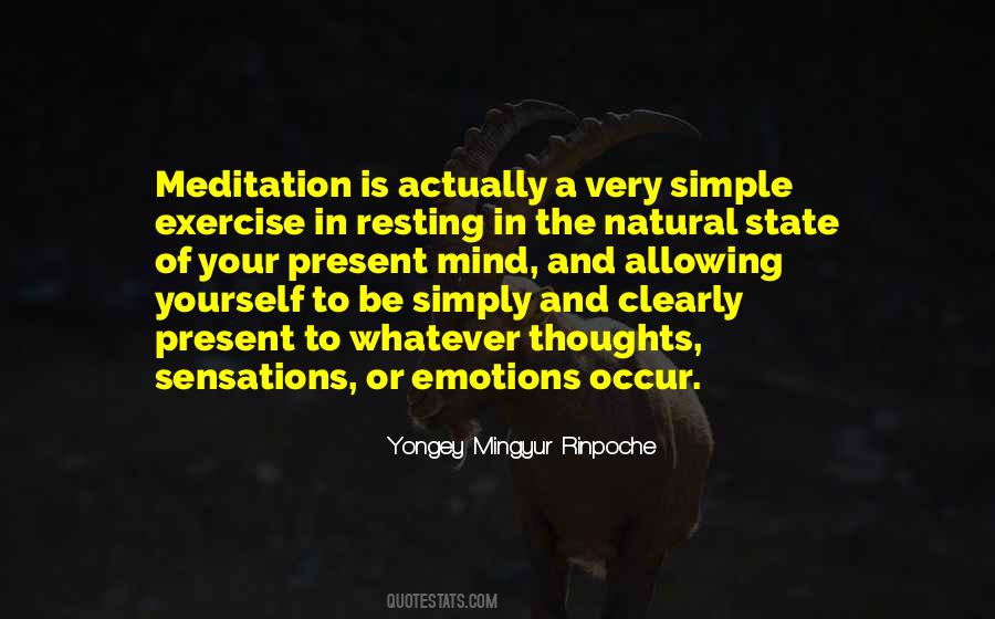 Exercise And Meditation Quotes #1374319