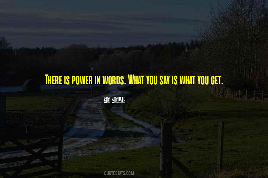 What You Say Is What You Get Quotes #1645937