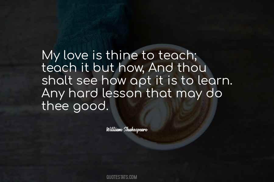 Teaching A Lesson Quotes #1469306