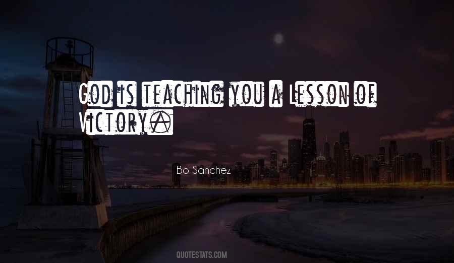 Teaching A Lesson Quotes #280600