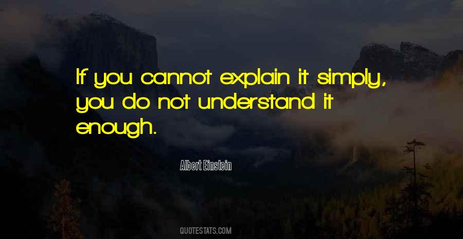 Do Not Understand Quotes #1339347