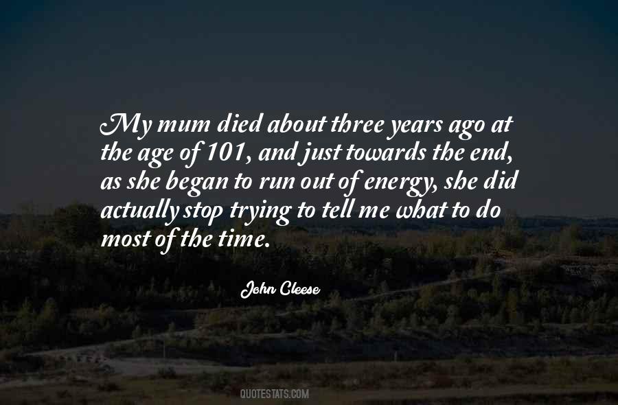 Running Out Of Energy Quotes #510851