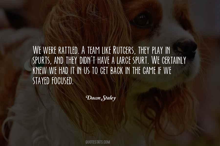 Quotes About Playing Fast #830619