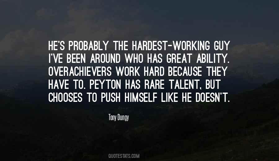 Talent Hard Work Quotes #1055855