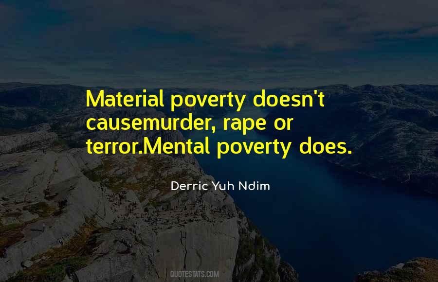 Mental Poverty Quotes #806983