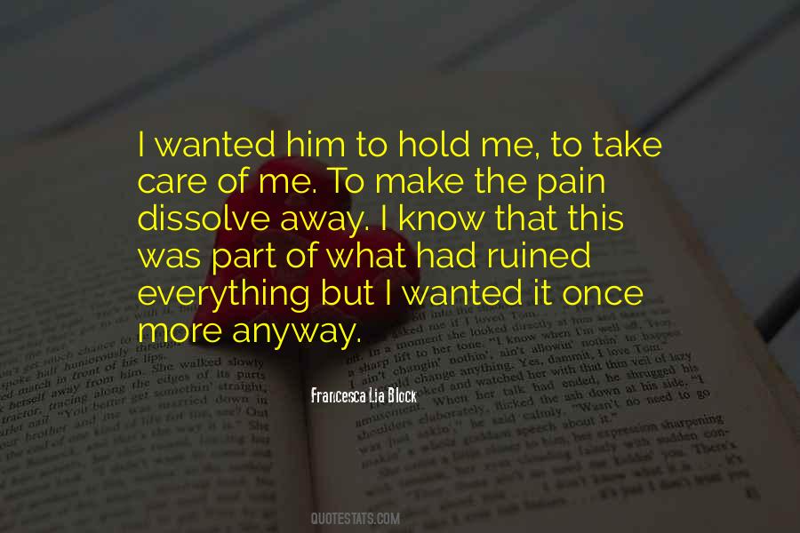 Quotes About Hold Me #1081521